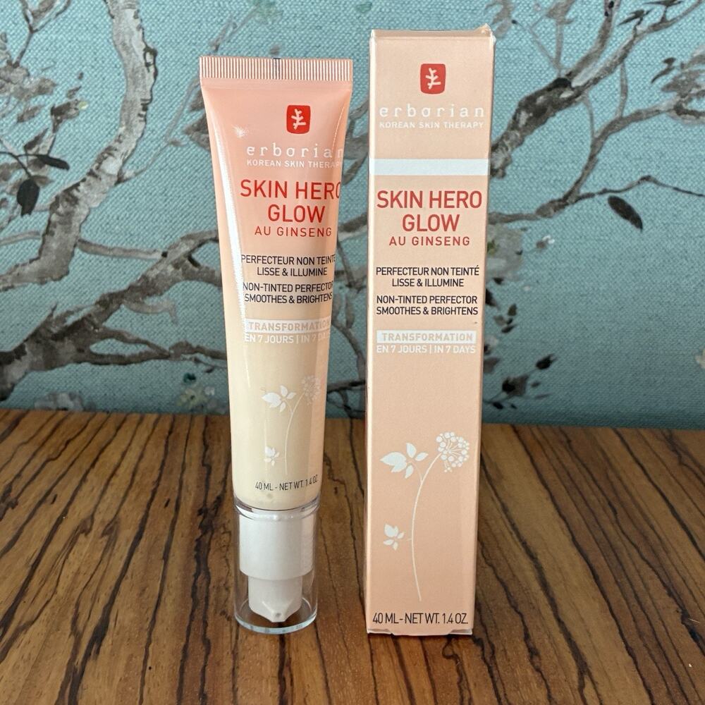 Erborian Skin Hero au Ginseng Non-Tinted Perfector Smoothes & Brightens 40ml